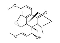 8β-Hydroxy-10-oxo-8,14-dihydrothebaine结构式