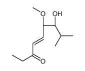 (6S,7R)-7-hydroxy-6-methoxy-8-methylnon-4-en-3-one Structure