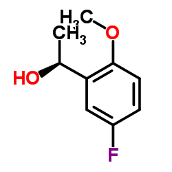 (S)-1-(5-氟-2-甲氧基苯基)乙-1-醇结构式