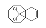 11,11-dichloro-1,4,5,6,7,8,9,10-octahydro-4a,10a-methanobenzo[8]annulene结构式