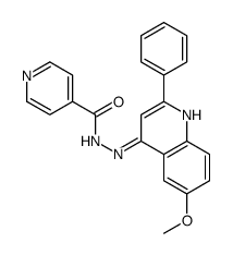 N'-(6-methoxy-2-phenylquinolin-4-yl)pyridine-4-carbohydrazide结构式