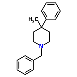 1-Benzyl-4-methyl-4-phenylpiperidine结构式