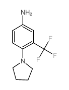 4-PYRROLIDIN-1-YL-3-(TRIFLUOROMETHYL)ANILINE结构式