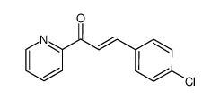3-(4-chlorophenyl)-1-(pyridin-2-yl)prop-2-en-1-one结构式