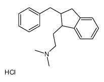 2-(2-benzyl-2,3-dihydro-1H-inden-1-yl)-N,N-dimethylethanamine,hydrochloride Structure