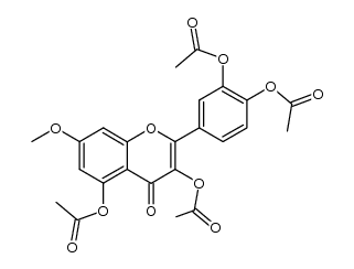 Rhamnetin-tetra-O-acetat Structure