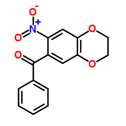 (7-NITRO-2,3-DIHYDRO-BENZO[1,4]DIOXIN-6-YL)-PHENYL-METHANONE Structure