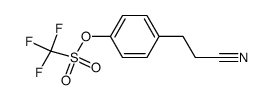 4-(2-cyanoethyl)phenyl(trifluoromethyl)sulfonate结构式