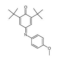 2,6-Bis(1,1-dimethylethyl)cyclohexa-2,5-diene-1,4-dione, 4-(4-methoxyp henyl)imine Structure