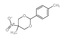 5-methyl-2-(4-methylphenyl)-5-nitro-1,3-dioxane结构式