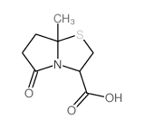 Pyrrolo[2,1-b]thiazole-3-carboxylicacid, hexahydro-7a-methyl-5-oxo- Structure