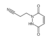 3-(3,6-dioxo-3,6-dihydro-2H-pyridazin-1-yl)-propionitrile结构式