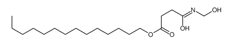 tetradecyl 4-(hydroxymethylamino)-4-oxobutanoate Structure