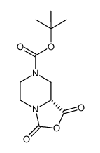 N-Boc-piperazine-2-amidoanhydride Structure