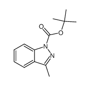 1H-INDAZOLE-1-CARBOXYLIC ACID,3-METHYL-,1,1-DIMETHYLETHYL ESTER结构式