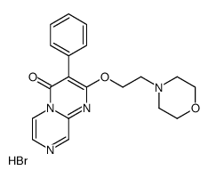 2-(2-morpholin-4-ylethoxy)-3-phenylpyrazino[1,2-a]pyrimidin-4-one,hydrobromide Structure