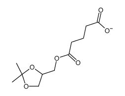 5-[(2,2-dimethyl-1,3-dioxolan-4-yl)methoxy]-5-oxopentanoate Structure