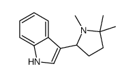 3-(1,5,5-Trimethyl-2-pyrrolidinyl)-1H-indole结构式