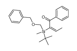 (E)-2-(((benzyloxy)methyl)(tert-butyl)(methyl)silyl)-1-phenylbut-2-en-1-one Structure