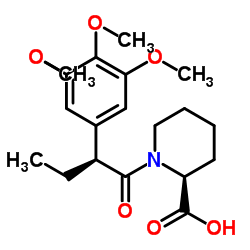 (S)-1-((S)-2-(3,4,5-Trimethoxyphenyl)Butanoyl)Piperidine-2-Carboxylic Acid Structure