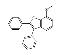 2,3-Diphenyl-7-methylthiobenzofuran Structure