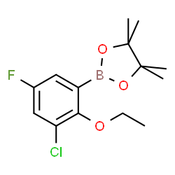 3-Chloro-2-ethoxy-5-fluorophenylboronicacid pinacol ester Structure