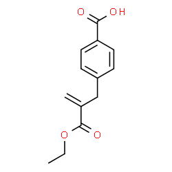 Benzenepropanoic acid, 4-carboxy--alpha--methylene-,-alpha--ethyl ester (9CI)结构式