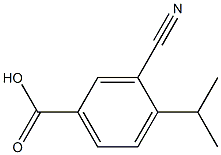 3-cyano-4-isopropylbenzoic acid结构式