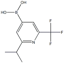 2-(iso-Propyl)-6-(trifluoromethyl)pyridine-4-boronic acid结构式