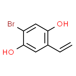 1,4-Benzenediol, 2-bromo-5-ethenyl- (9CI)结构式