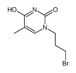 1-(3-bromopropyl)-5-methylpyrimidine-2,4-dione结构式