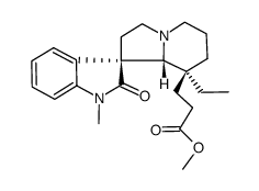 (3R,8'aβ)-8'-Ethyl-1,2,2',3',6',7',8',8'a-octahydro-1-methyl-2-oxospiro[3H-indole-3,1'(5'H)-indolizine]-8'β-propanoic acid methyl ester structure