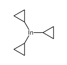 Triscyclopropylindium(III)结构式