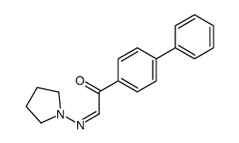 1-(4-phenylphenyl)-2-pyrrolidin-1-yliminoethanone结构式