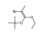 (2-bromo-1-ethoxyprop-1-enoxy)-trimethylsilane Structure