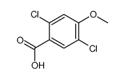 2,5-二氯-4-甲氧基苯甲酸结构式