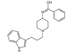 N-[1-[3-(1H-indol-3-yl)propyl]piperidin-4-yl]benzamide结构式