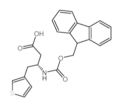 Fmoc-(3-噻吩基)-D-β-高丙氨酸结构式