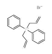 Phosphonium,diphenyldi-2-propen-1-yl-, bromide (1:1) structure