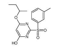 4-butan-2-yloxy-2-(3-methylphenyl)sulfonyl-1H-pyrimidin-6-one结构式