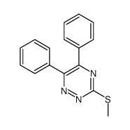 5,6-Diphenyl-3-(methylthio)-as-triazine Structure