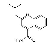 2-(2-methylpropyl)quinoline-4-carboxamide结构式