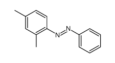 (2,4-dimethylphenyl)-phenyldiazene结构式