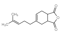 1,2,3,6-tetrahydro-4-(4-methylpent-3-enyl)phthalic anhydride structure