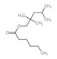 Hexanoic acid,2,2,4-trimethylpentyl ester Structure