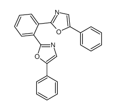 2,2'-(phenylene)bis[5-phenyloxazole] structure