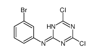 N-(3-bromophenyl)-4,6-dichloro-1,3,5-triazin-2-amine结构式