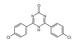2,6-bis(4-chlorophenyl)-1H-1,3,5-triazin-4-one Structure