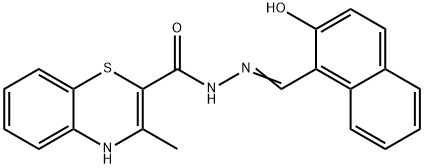 (E)-N'-((2-hydroxynaphthalen-1-yl)methylene)-3-methyl-4H-benzo[b][1,4]thiazine-2-carbohydrazide Structure