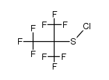 nonafluoro-tert-butanesulfenyl chloride Structure